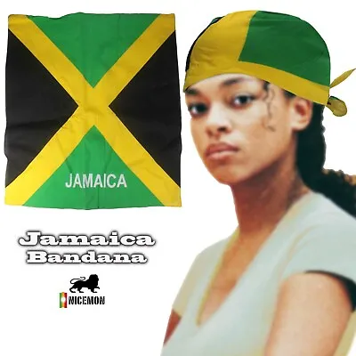 Jamaica One Love Kingston Negril Usain Bandana Rasta Irie Reggae Hippie 22 X22  • $38.69