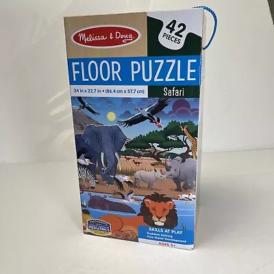 Melissa & Doug 42 Large Piece SAFARI Floor Puzzle Ages 3+ • $14.95