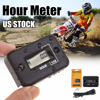 US Digital Waterproof Hour Meter Timer Gauge For Dirt Bike ATV UTV Gas Engine • $10.99