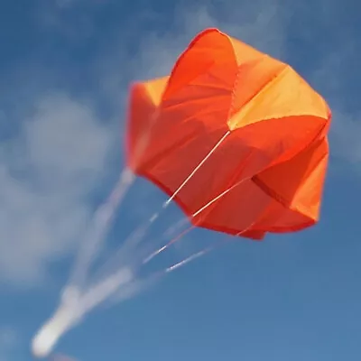 Top Flight Parachute Neon Orange 9  Rip Stop Nylon  TOP-PAR-9 • $5.03