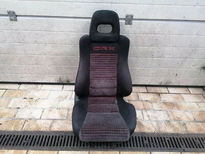 $299 • Buy @RARE@ Red Stitching Front Pass. Seat Honda CRX JDM EDM EE8 EF8 ED9 SI US 88-91 