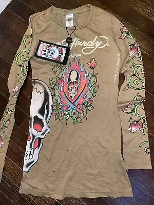 Ed Hardy By Christian Audigier Long Sleeve Tee / T Shirt Size Xs  Graphic Nwt • $44.55