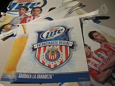 Miller Lite Chivas String Banner Bar PENNANTS Sign Soccer Mexico Cerveza Light • $13.99