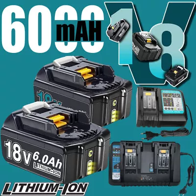 2 Pack 6Ah / 9Ah Li-ion Battery For Makita 18V BL1860B BL1850 BL1890B BL1830 US • $47.49