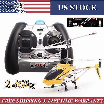 RC Syma S107G 3.5CH Helicopter Remote Control S107 Metal Mini Aircraft GYRO Gift • $23.98