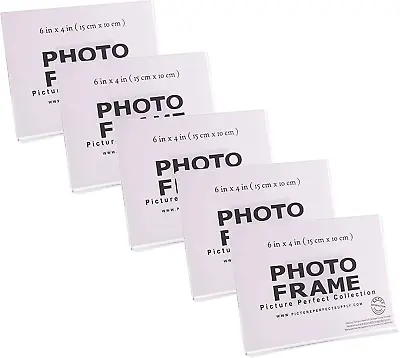Clear Acrylic Magnetic Photo Booth Frames - 5 Pack • $25.57