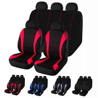 Universal Auto Seat Covers For Car Truck SUV Van 5 Seater Front Rear Protector • $23.99