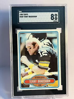 1980 Topps - #200 Terry Bradshaw Steelers! SGC 8 New Slab! NICE! • $38.98