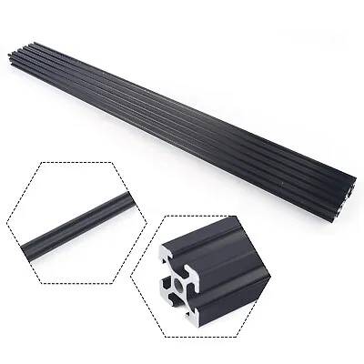 10 Pack 2020 Aluminum T-Slot Aluminum Extrusion Black 1000mm For CNC 3D Printer  • $74