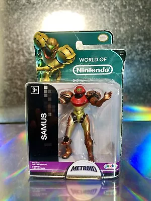 2016 JAKKS World Of Nintendo 2.5” Figure- Metroid Prime 3 Corruption- SAMUS ARAN • $19.99