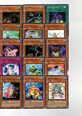 Yugioh Cards - Frog Deck Building Cards Choose Your Own • £0.99