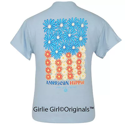 Girlie Girl Originals  American Hippie  2492 Light Blue Short Sleeve T-Shirt • $19.99