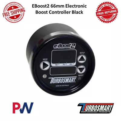 $629.95 • Buy Turbosmart EBoost2 66mm Electronic Boost Controller Black 0-60 Psi #TS-0301-1011