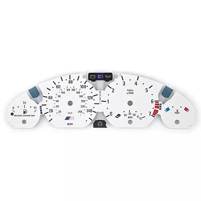 BMW E46 M-Style 140 MPH 240 KMH 7000 Dash Instrument Cluster Gauge Face White • $89