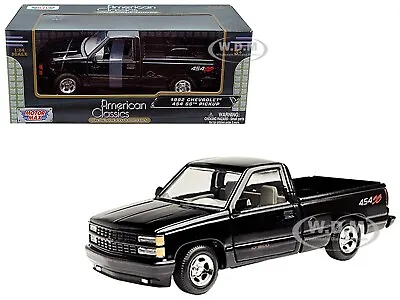 1992 Chevrolet 454 Ss Pickup Truck Black 1/24 Diecast Model Car Motormax 73203 • $19.99