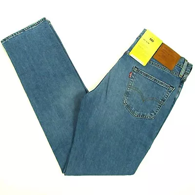 Levis 511 Jeans Slim Fit PREMIUM Size 34 X 34  BLUE STRETCH Low Rise Levi's NWT • $44.99