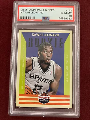 Kawhi Leonard 2012 Panini Past & Present Rookie Card RC PSA 10 Gem Mt • $59