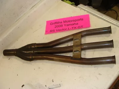 2008 YAMAHA Vector L-tx Gt Rs 8GM Triple 3 Into 1 Exhaust Pipe Oem System • $98