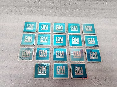 1967-74 GM Mark Of Excellence Emblem Door Decal Embossed Blue Lot Of 18 OEM Used • $55