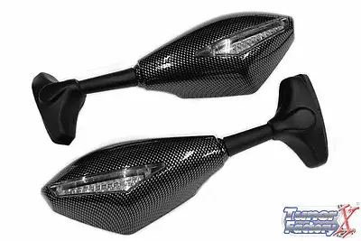 Carbon Fiber Pair Mirror For CBR 900 RR (1993-1995) W Indicators Fits Honda • $45.99