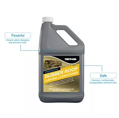 Thetford Premium RV Rubber (EPDM) Roof Cleaner & Conditioner - Non-Toxic / No... • $60.23