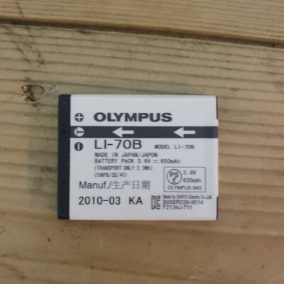 £14.99 • Buy Olympus LI-70B 3.6-V 650mAh Rechargeable Lithium-Ion Battery Pack For Cameras