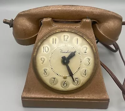 Vintage Timelite Telephone Clock - Alba Art Studios Chicago • $72.50