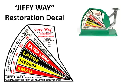  Jiffy Way Antique Egg Scale Restoration  Decal  • $9.95