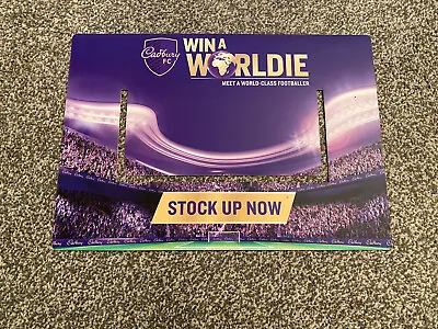 Cadbury Chocolate Point Of Sale Material (POS) World Cup Promotion VGC 30cm X 21 • £10