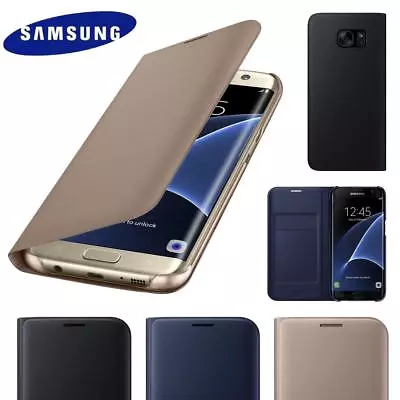 For SAMSUNG GALAXY S8 S9  S10 S20 FE S21 S22 Plus LEATHER WALLET FLIP CASE COVER • £3.99