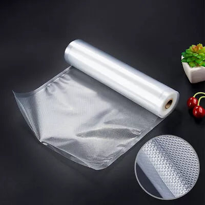 Food Vacuum Sealer Rolls Bags Vaccum Food Storage Saver Seal Bag Pack Embossed • £5.69