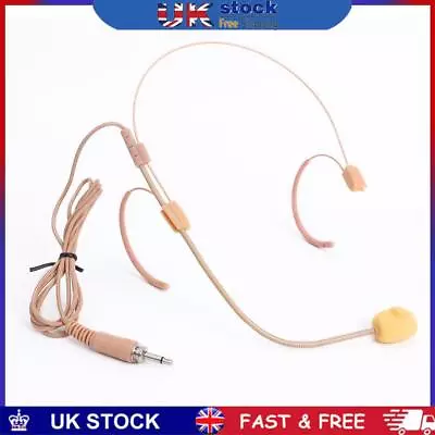 3.5mm Head-Wear Mic Headset Microphone​ For Waist Mounted Wireless Transmitter • £6.69