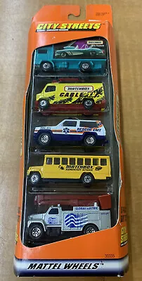 Mattel Matchbox 1997 City Streets 5 Pack Gift Set • $20