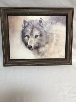 Marcia Baldwin Snow Wolf Painting   • $24.99