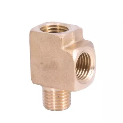 1/4  NPT Female Male Tee 3 Ways Block Splitter Brass Pipe Fitting Connector • $2.60