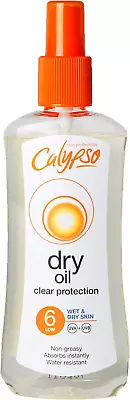Calypso Wet Skin Dry Oil Spray With SPF6 200 Ml • £9.58