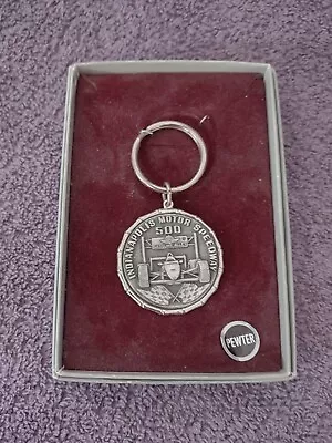 Vintage Indianapolis Motor Speedway 500 Gasoline Alley Pewter Keychain  • $24.99