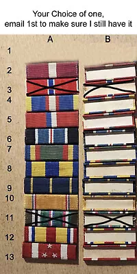 M57-WW2 Old Type Ribbon Bars With Paper Backs • $7