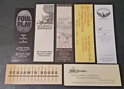 7 Pc Lot Vintage Paper Book Store Advertising BookmarksBoulderBayFoul Play • $10.50