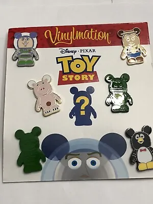 Disney 6 Pin Vinylmation Toy Story Set Note Mystery Pin Is Not Present. • $31.95
