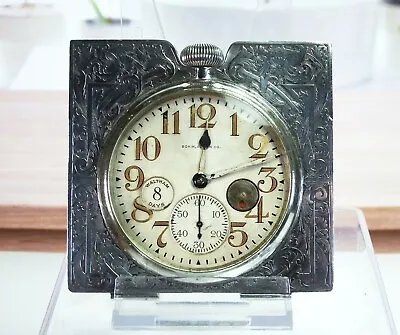 £501.22 • Buy Bohm, Allen Co Waltham Antique Sterling Silver 8 Day Travel Clock