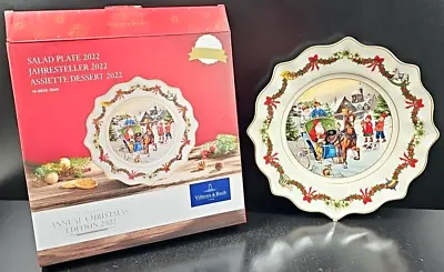 Villeroy & Boch 2022 Annual Christmas Edition Salad Plate Holiday Gift Dish NEW • $59.99