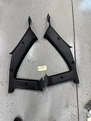 #66- 95-98 240SX S14 OEM Interior B C Pillar Trim Quarter Window PAIR Black B/c • $120.95