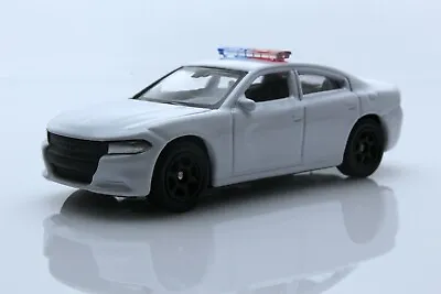 2016 Dodge Charger R/T Blank Unmarked Police Car White 1:64 Diecast Model • $10.99