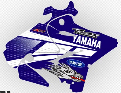 YAMAHA YZ 125 & 250 YAMAHA Of TROY Style Replica Graphics 2015 - 2021 • $149.95
