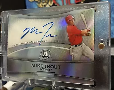 2010 Topps Platinum Report  Mike Trout Certified AUTOGRAPH BPA- MT.  • $217.50