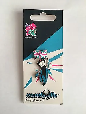 London Paralympics 2012 Mandeville With Union Jack Flag Metal Lapel Pin • £4.95