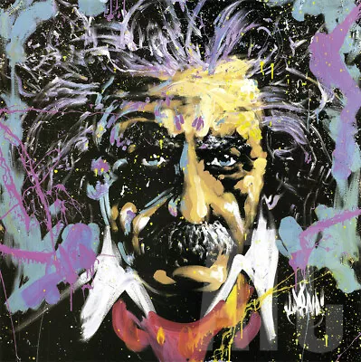 24W X24H  EINSTEIN E=MC2 By DAVID GARIBALDI - SCIENCE PHYSICS ALBERT CANVAS • $149