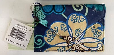 Vera Bradley Mod Floral Blue Luggage Tag NWT • $11