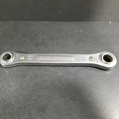 Vintage Craftsman SAE 7/16  X 3/8  Ratcheting Box End Wrench • $12.99